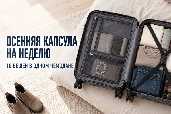 Осенняя капсула для путешествия: 10 вещей на целую неделю Осенняя капсула для путешествия: 10 вещей на целую неделю