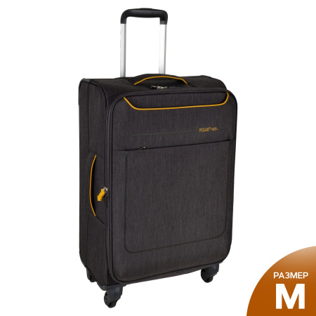 Чемодан средний Р1919 (3-ой) (24") (Темно-серый)