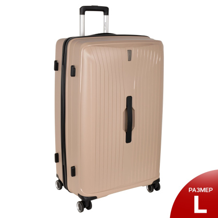 Чемодан PP большой РР829 (3-ой) 28" (Бежевый)