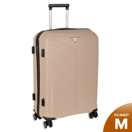 Чемодан PP средний РР823 (4-ой) 24" (Бежевый)